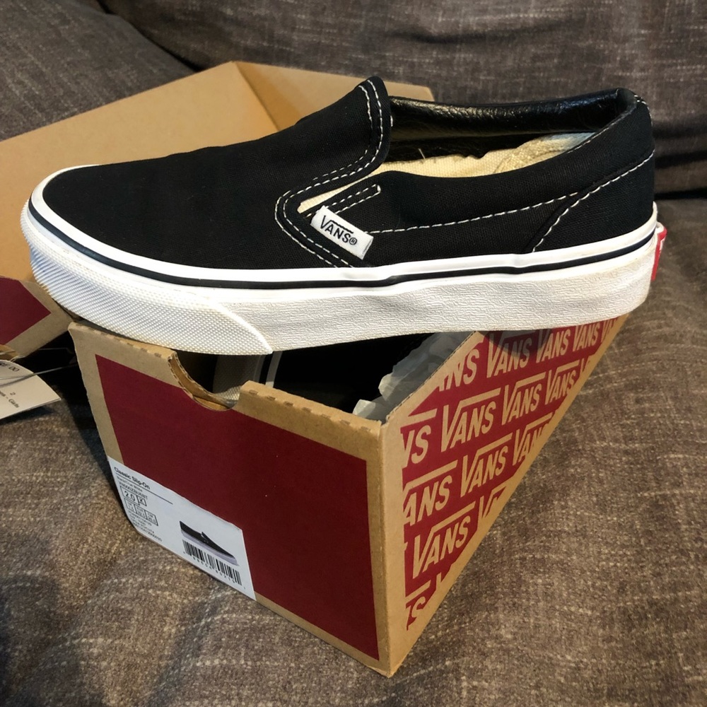 Youth Vans Slip ons EUC